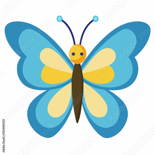 Simple Butterfly Vector Illustration