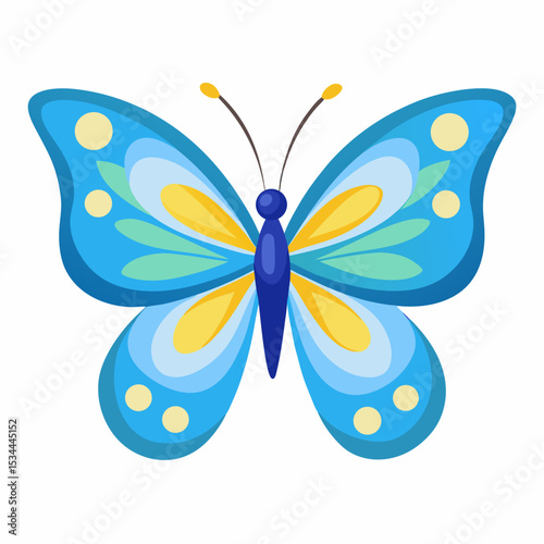 Simple Butterfly Vector Illustration