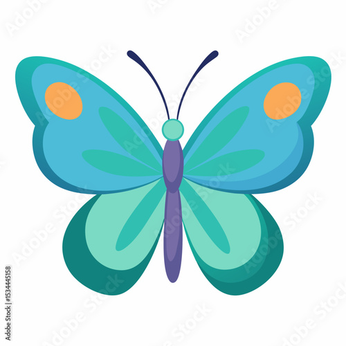 Simple Butterfly Vector Illustration