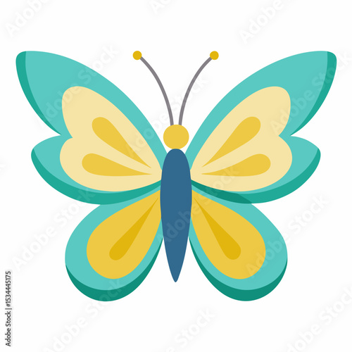 Simple Butterfly Vector Illustration