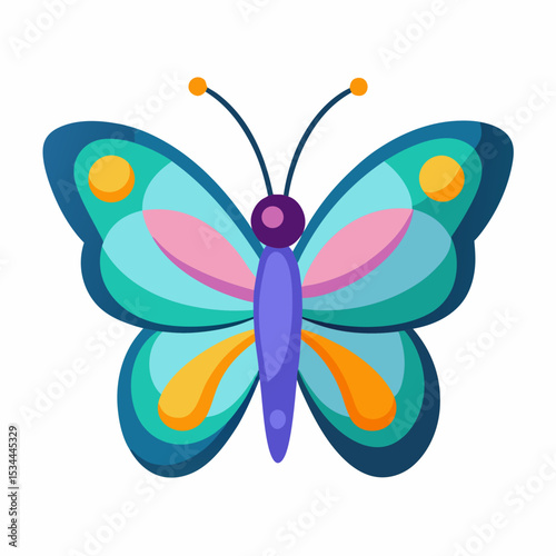 Simple Butterfly Vector Illustration