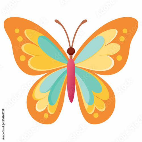 Simple Butterfly Vector Illustration