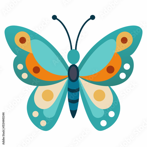 Simple Butterfly Vector Illustration