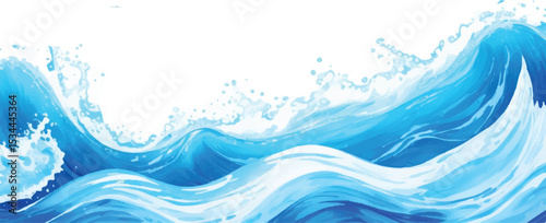 Abstract Aquamarine Ocean Wave Layer with White Water Streaks – Soft Background for Modern Web Design and Presentations. Abstract Texture for Clean Layouts and Banner Design