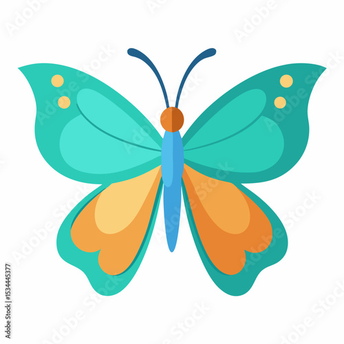 Simple Butterfly Vector Illustration