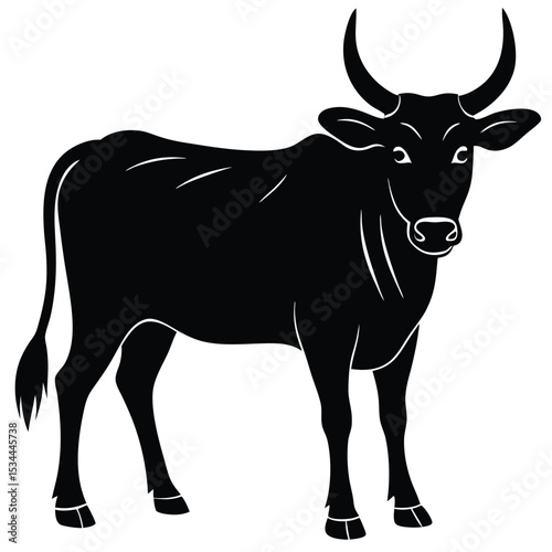 zebu vector sihouette