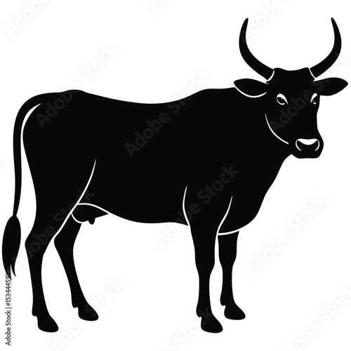 zebu vector sihouette