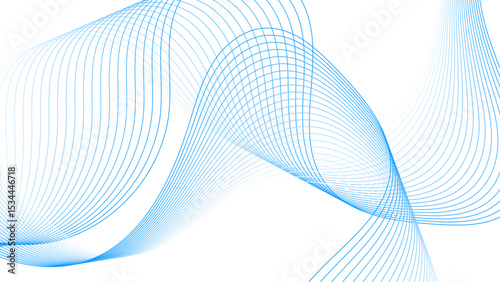 Modern abstract glowing wave background. Dynamic flowing wave lines design element. Futuristic technology and sound wave pattern. Vector wave dynamic music lines. Blue-violet abstract lines.