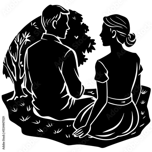 vector illustration of a yoga