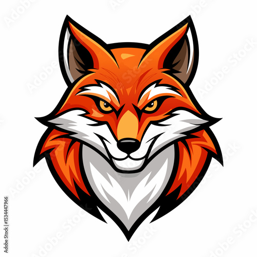 angry red fox