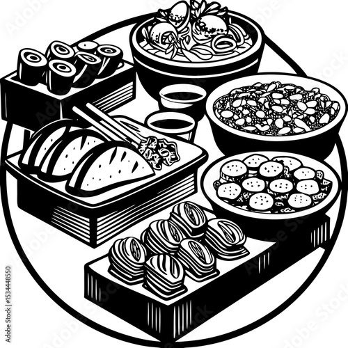 vector illustration of pizza