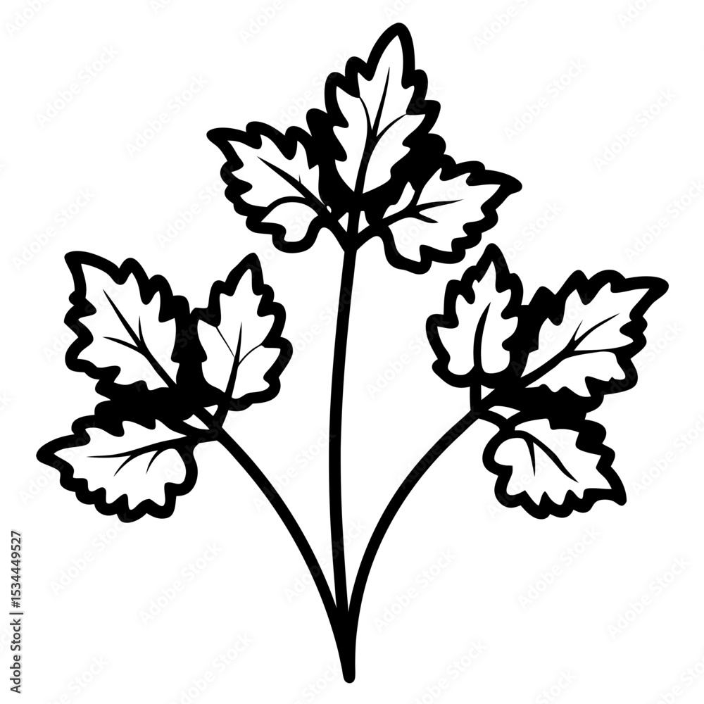 Coral Bells Vector | Generative AI & Linocut Silhouette Floral Design Coral Bells Vector | Generative AI & Linocut Silhouette Floral Design