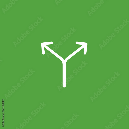 Split icon logo flat vector design