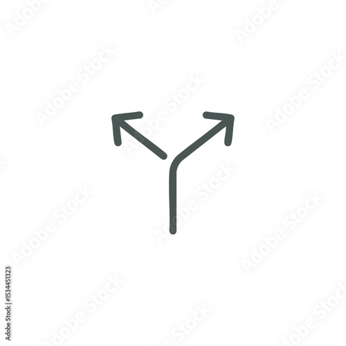 Split icon logo flat vector design