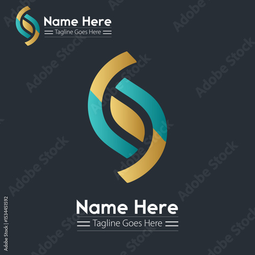 Modern Blue S Letter Logo