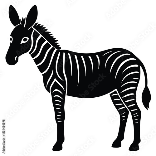 zonkey vector sihouette