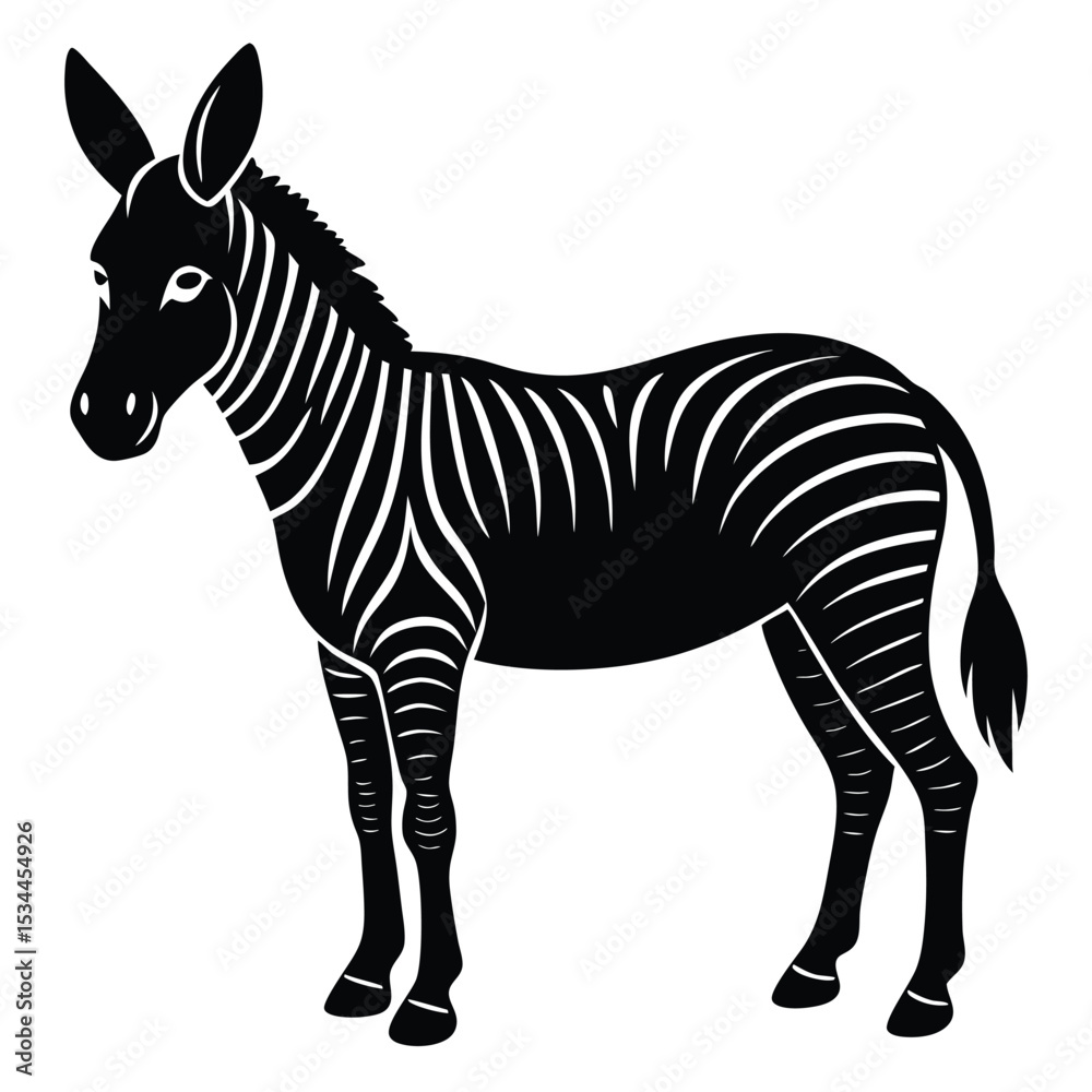 Fototapeta premium zonkey vector sihouette