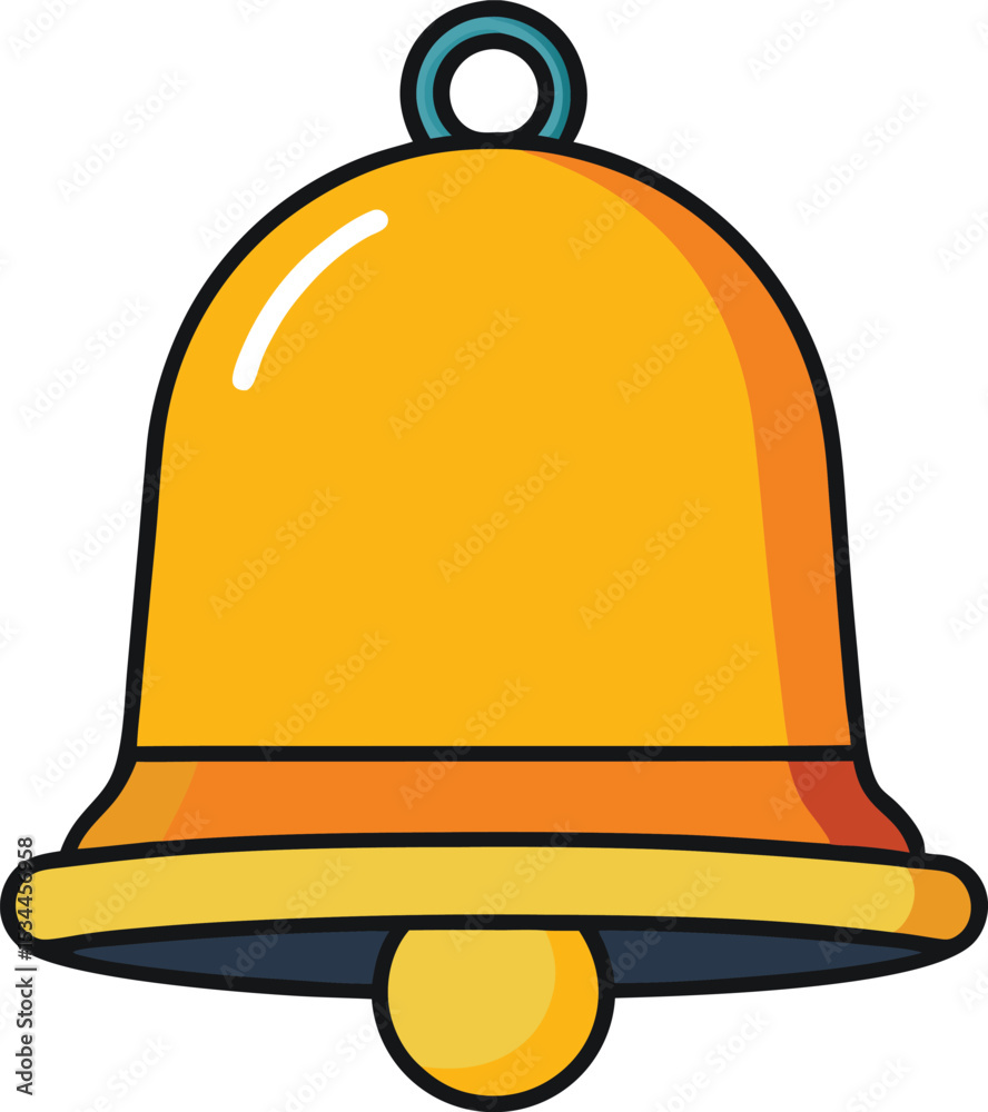 Naklejka premium Bell Icon (white background)