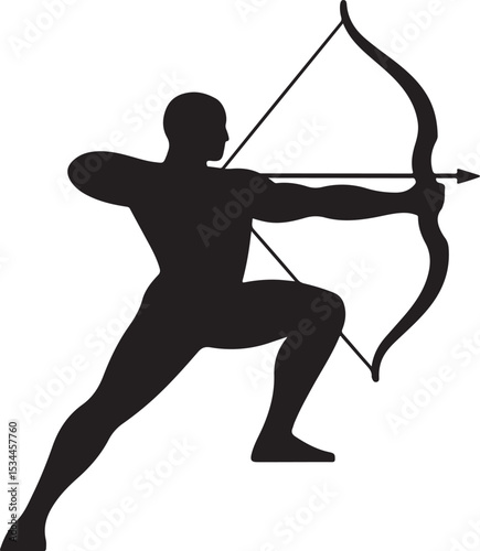silhouette of archer logo