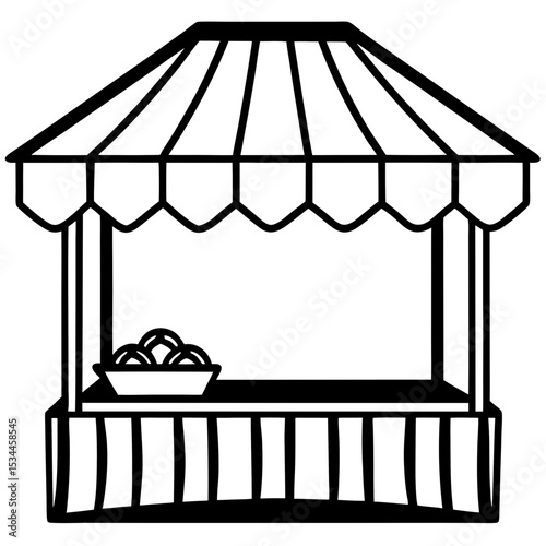 illustration of a tent