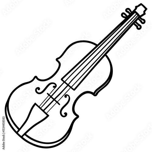 violin vector illustration