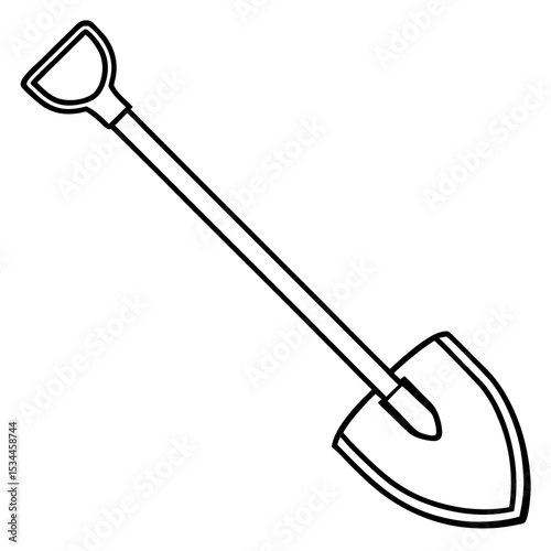 shovel vector illustration