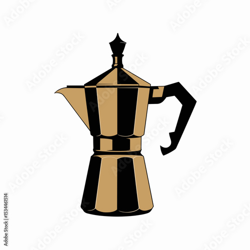 Traditional Arabic Coffee Pot Dallah Illustration