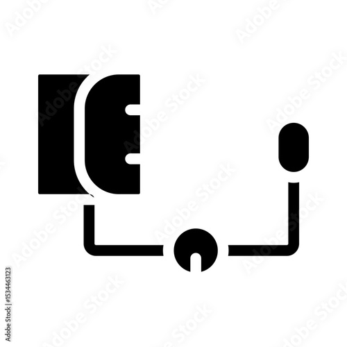 sphygmomanometer glyph icon