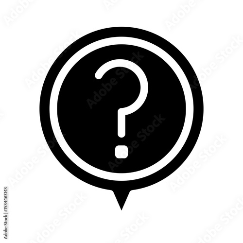 question mark glyph icon