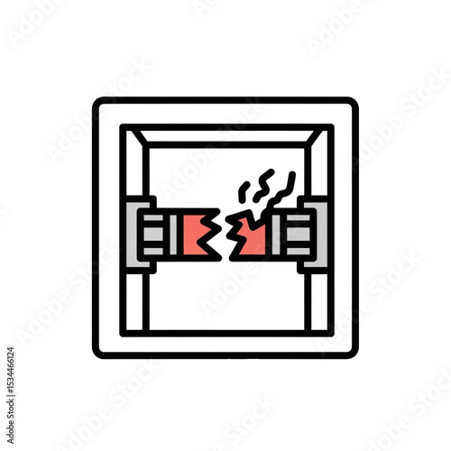 Blown fuse – electrical warning.