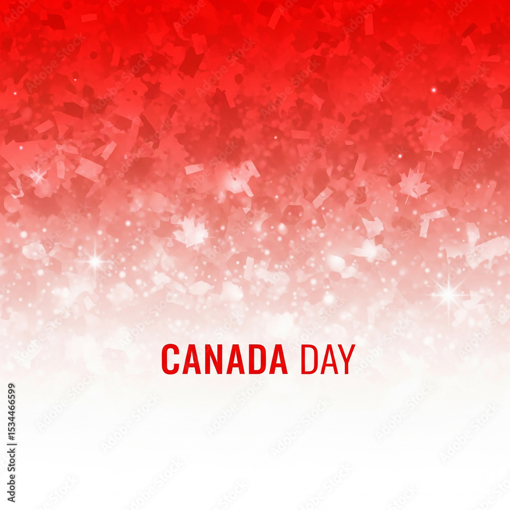 Fototapeta premium gradient background for canada day holiday, Isolated on white Background.