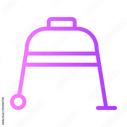 walking frame gradient icon