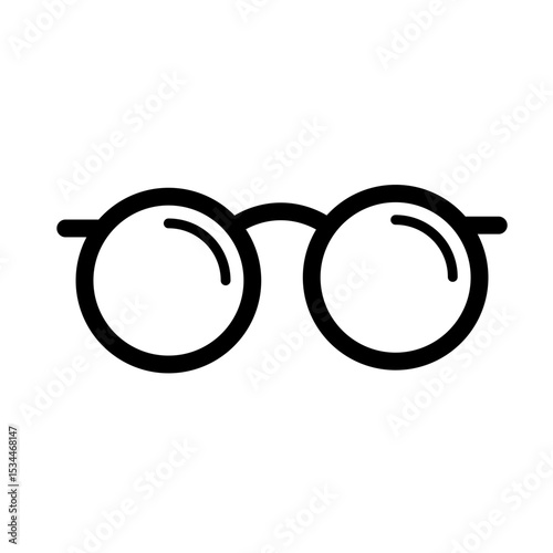 Vintage glasses – vector icon