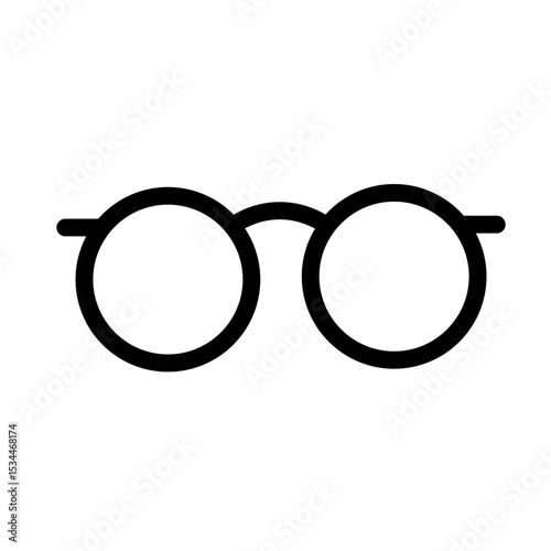 Vintage glasses – vector icon