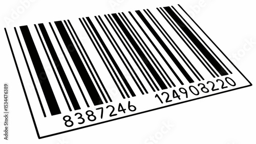 Barcode made in China on white background with product and retail tags