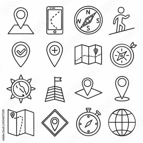 Vector set of black business and finance icons, a comprehensive collection of symbols for web and app design