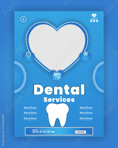 Dental clinic cartoon vector advertising brochure or promo booklet pages template with comfortable stomatology chair and happy smiling female doctor or nurse in dentists Teeth Whitening Procedure Prom