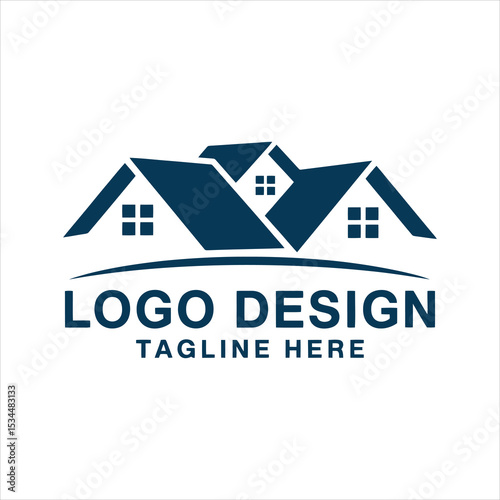Custom Home Logo for Real Estate Brokers and Construction Companies