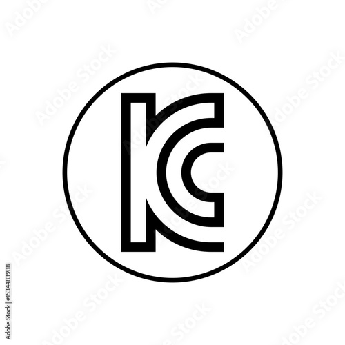KC MARK ICON VECTOR STAMP