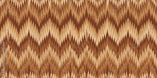 Charming zigzag pattern in warm brown tones, perfect for textiles.
