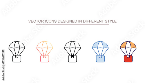 Drop Shipping icon design with white background stock illustration