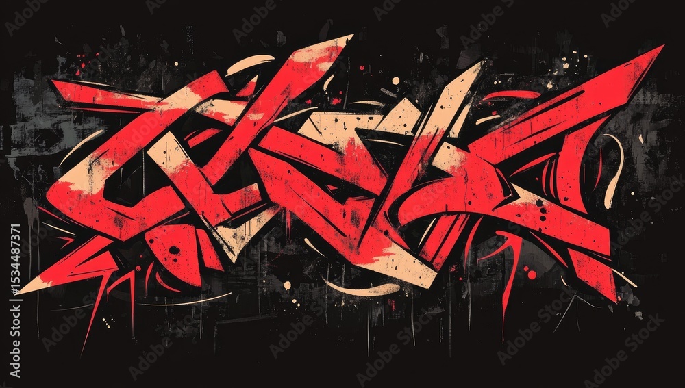 Obraz premium Abstract Graffiti Art Design