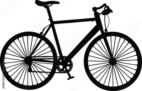 Silhouette of a Sport Bicycle