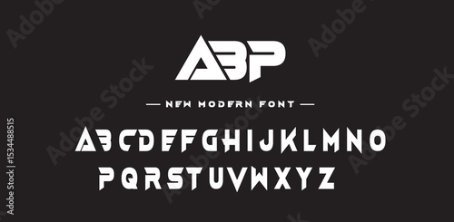 ABP vector illustration of alphabet small letter A to Z logo design