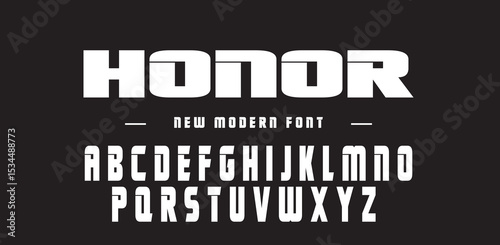 Honor vector illustration of alphabet letter A to Z