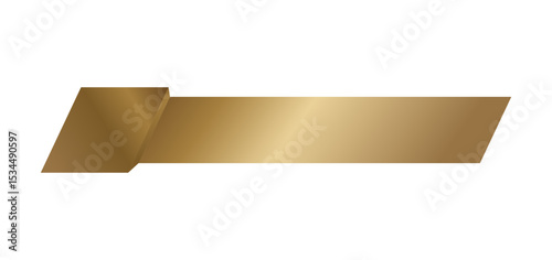  luxury ribbon text box blank gold element, golden ribbon element design.