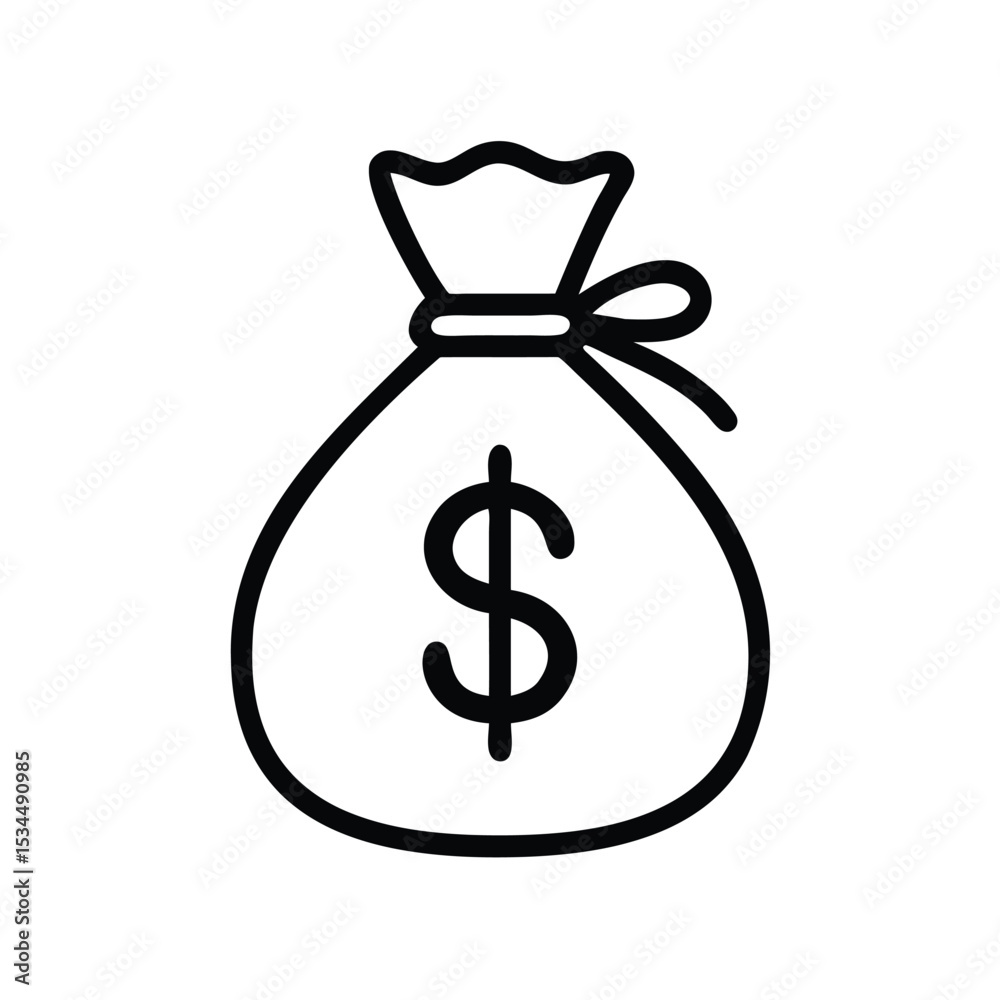 Money Bag Silhouette Vector, Money Bag Clipart, Money bag icon Money Bag Silhouette Vector, Money Bag Clipart, Money bag icon