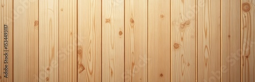Pine wood texture background. Vertical wooden planks with natural grain. Light brown clear surface for design. Timber panels texture. Ideal for eco-friendly projects, construction concepts.