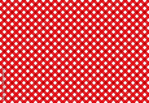 classic pattern fabric cross plaid or checkered with strip red and white, gingham, checkered, boho pattern, seamless plaid pattern vector. Retro background fabric. Vintage checkered color,