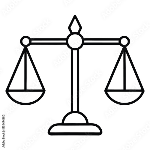 Scales of Justice Symbol of Law, Balance, and Equality